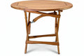 **Houten Vouwtafel met Ronde Blad**